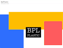 Tablet Screenshot of bplplastic.com